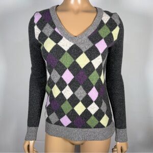 Twik La Maison Simons Women’s Size P/S 100% Wool Diamond Sweater